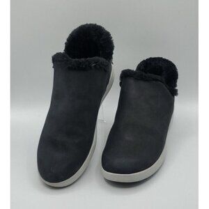 Olukai Malua Hulu Boots Women's Black Size 7 Shearling Lined Nubuck Leather